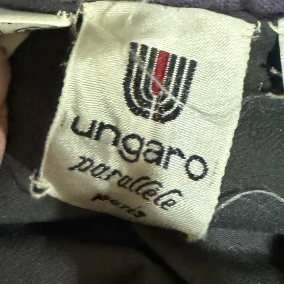 Vintage Ungaro Purple Jacket with Black Accents size 12 - Picture 7 of 11